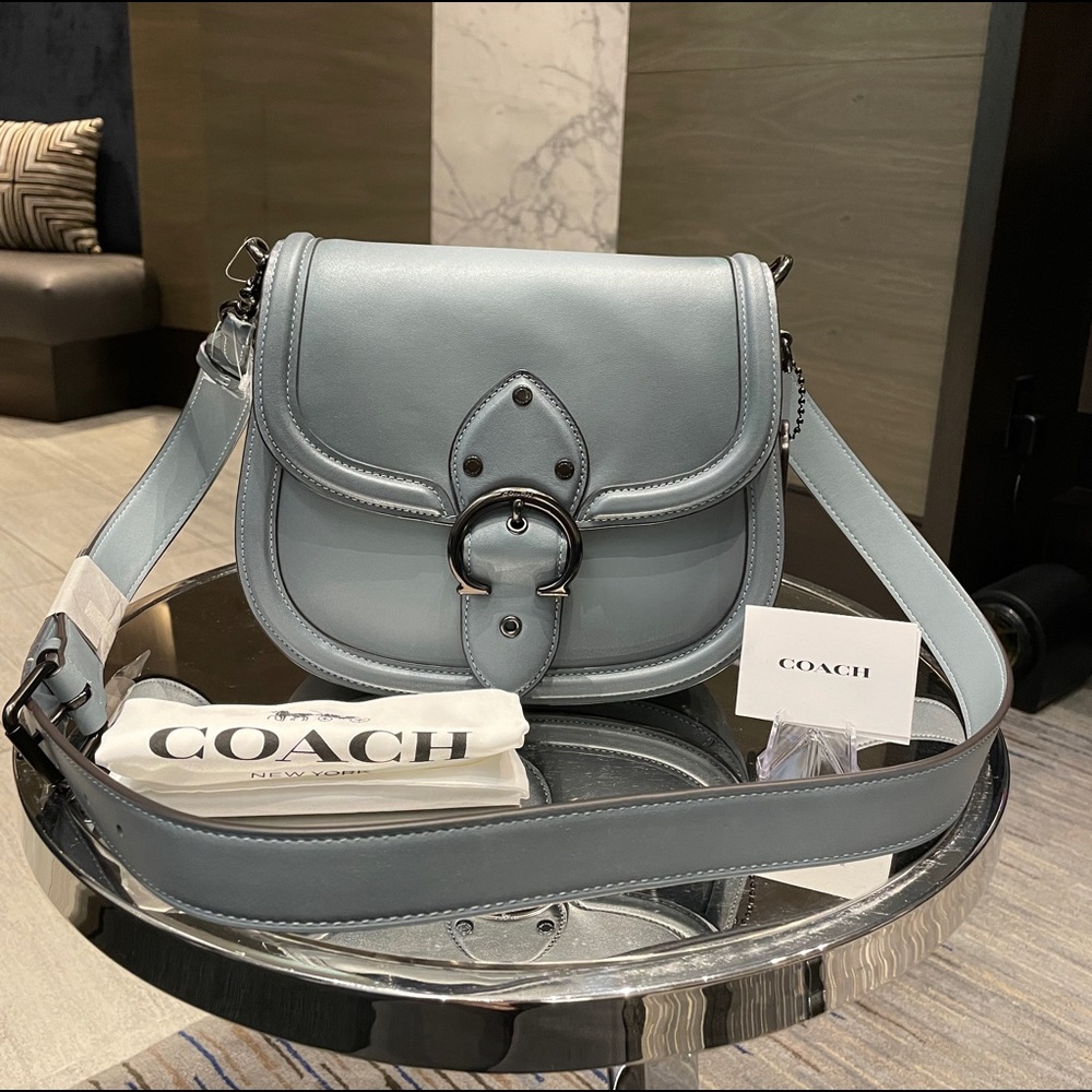 NWT 【Coach】Beat Saddle Bag Sage